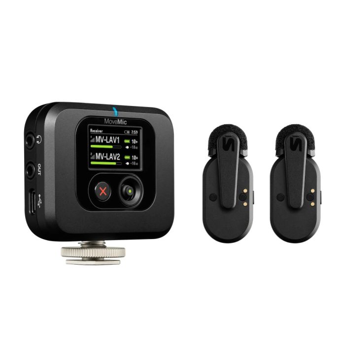 Shure MoveMic Two Receiver Kit - Two-Channel Wireless Lavalier Microphone System