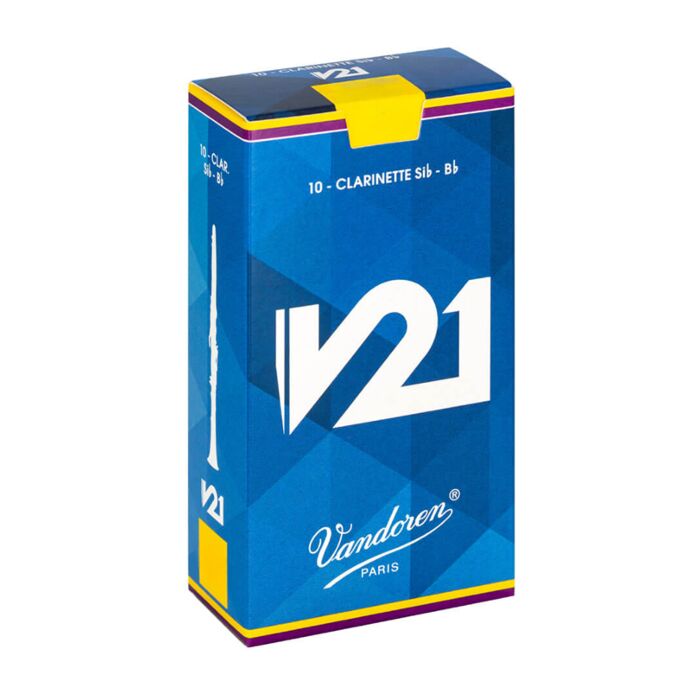Vandoren V21 Bb Clarinet Reeds - 10-Pack - Choose Strength