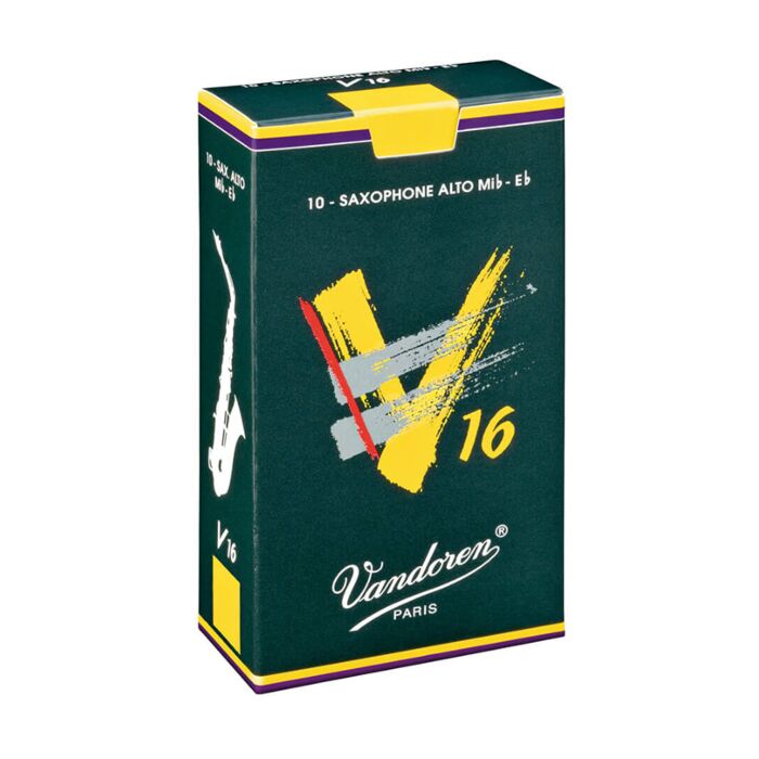 Vandoren V16 Alto Saxophone Reeds - 10-Pack - Choose Strength