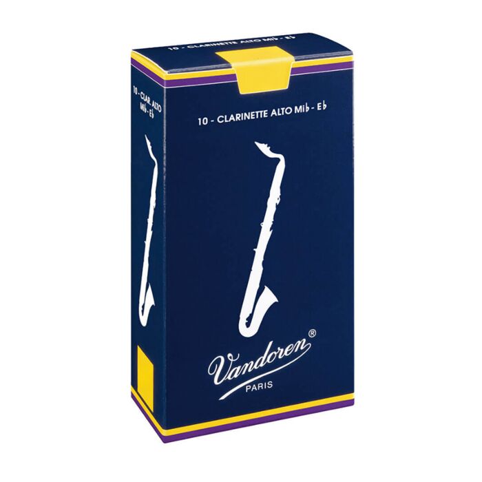 Vandoren Traditional Alto Clarinet Reeds - 10-Pack - Choose Strength