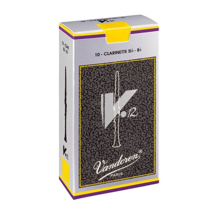 Vandoren V12 Bb Clarinet Reeds - 10-Pack - Choose Strength