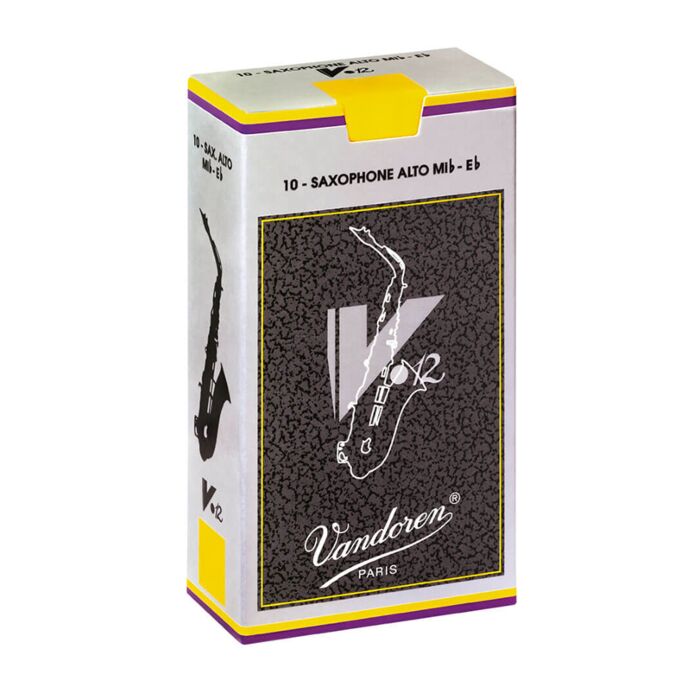 Vandoren V12 Alto Saxophone Reeds - 10-Pack - Choose Strength