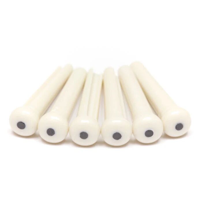 TUSQ Traditional Bridge Pins 2mm - White - 6pk