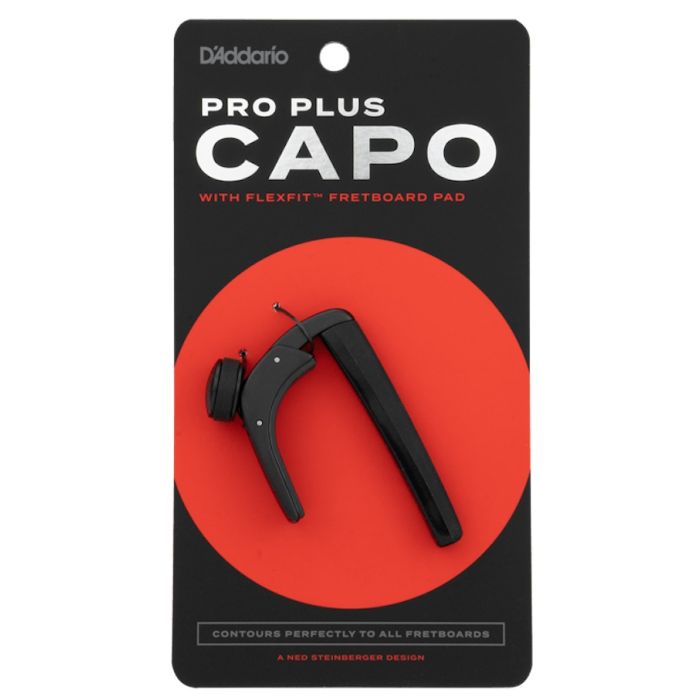 D’Addario Pro Plus Capo with FlexFit Technology - Black