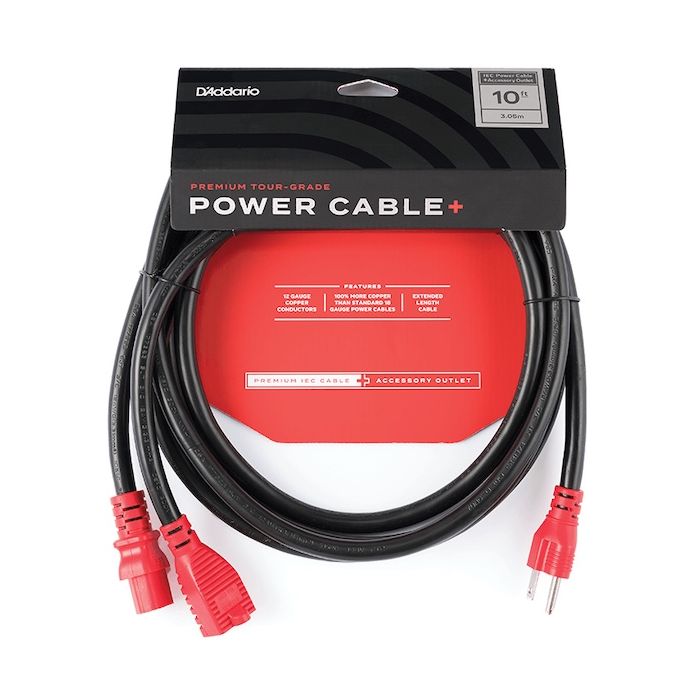 D'Addario IEC Power Cable+ - 10ft