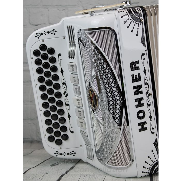 Hohner Anacleto Rey Del Norte Two Tone Compact Button Accordion