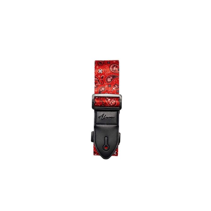 Alucinico Red Paisley Guitar Strap