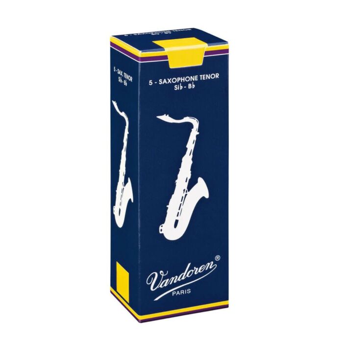 Vandoren Traditional Tenor Saxophone Reeds - 5-Pack - Choose Strength