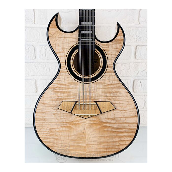 E.Pasaye Bajo Quinto M2 Maple Double Cutaway Natural with Hard Case and Pickup