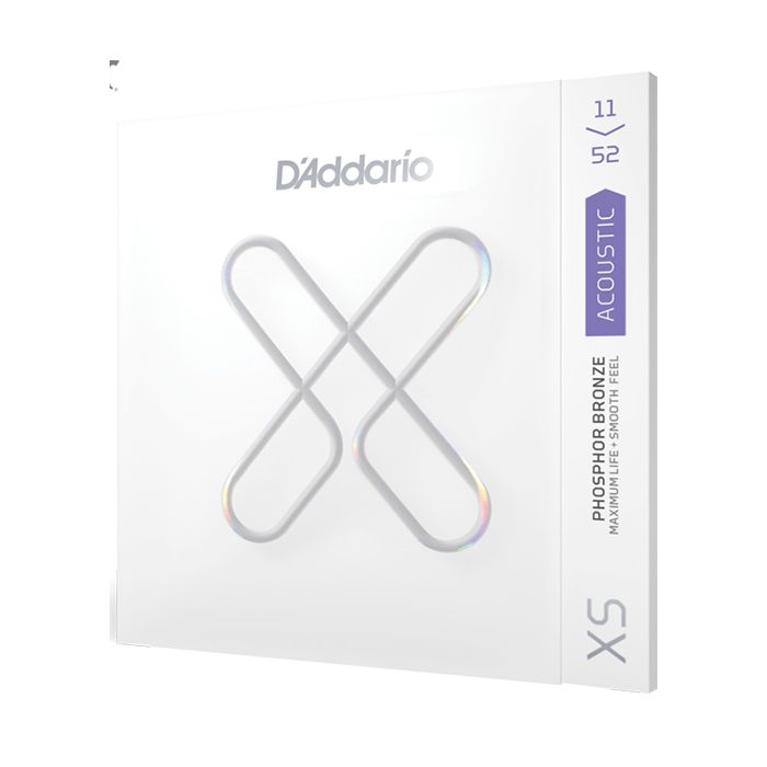 D'Addario XSAPB1152 Phosphor Bronze Custom Light Coated Acoustic Guitar Strings