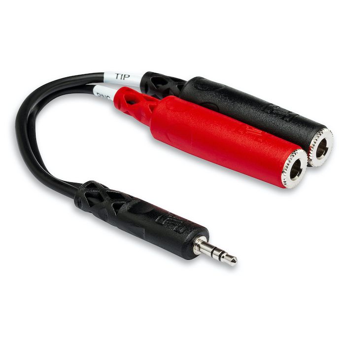 Hosa YMP-137 3.5 mm TRS to Dual 1/4 in TSF Stereo Breakout